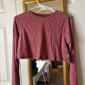 forever 21 long sleeve cropped top